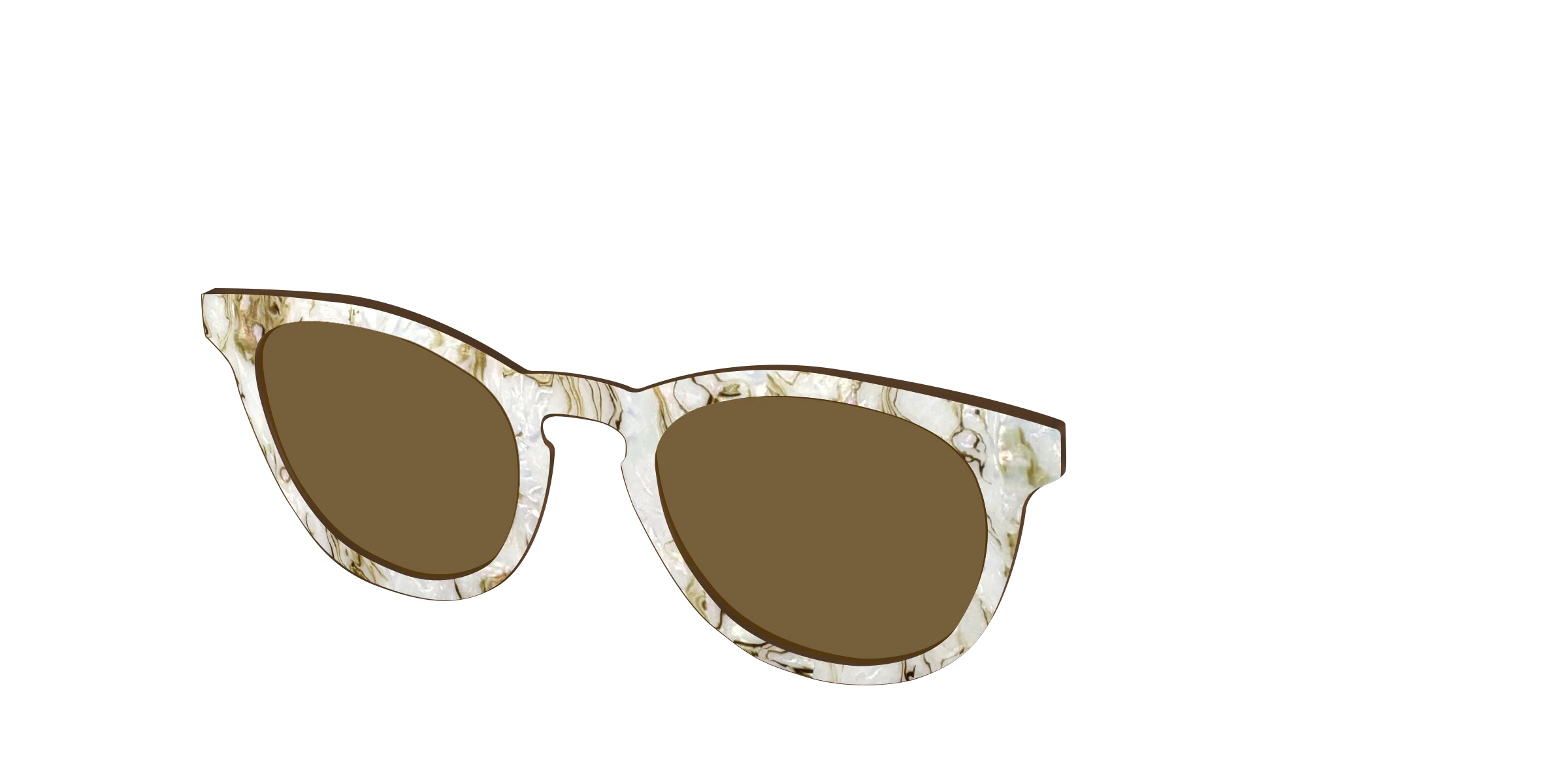 The Polarized Ivory Sand Pearl Shell Sun Top - Image 4